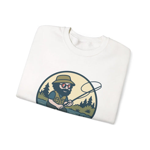 Grateful Dead - Fly Fishin' Jerry | Life is dead. Crewneck Sweatshirt - StealieShop